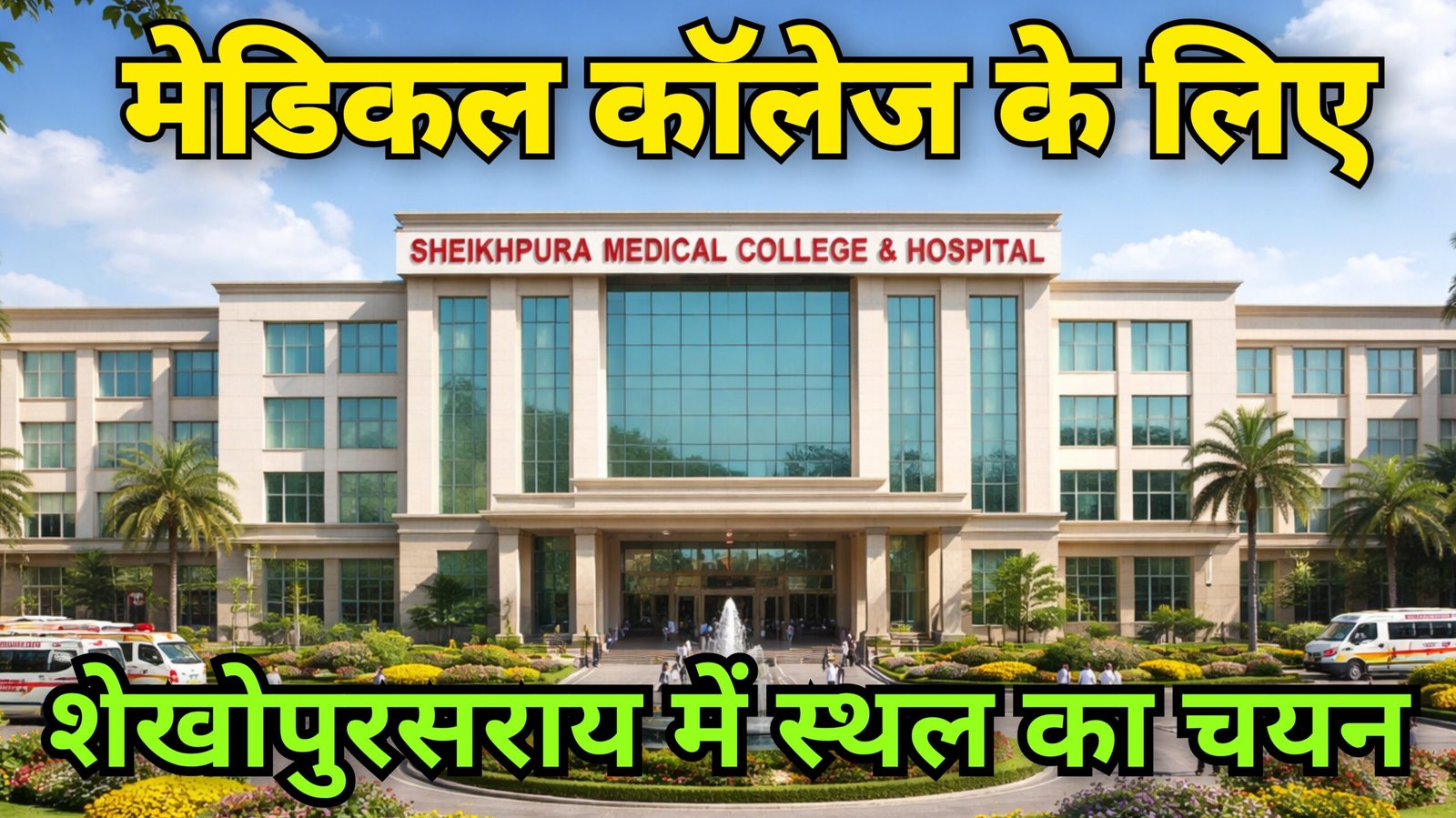 मेडिकल कॉलेज की खबर का DPRO ने किया खंडन, शेखोपुरसराय में भी स्थल निरीक्षण